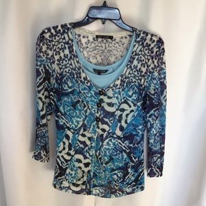 Nic + Zoe 2 Piece Sweater Set Size Small #2287